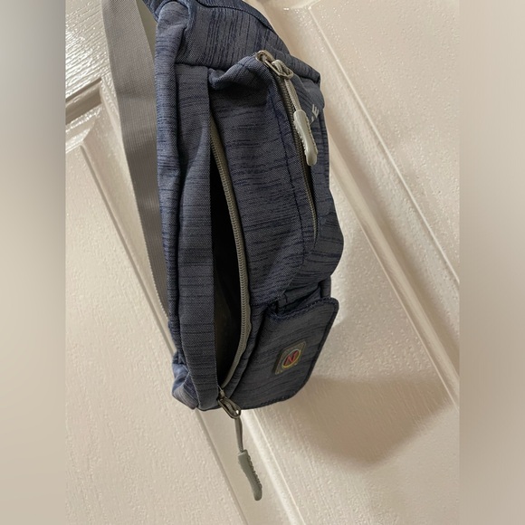 Zomake Blue Gray Fanny Pack Unisex Waist Bag Shoulder Hip Belt Travel Outdor Gym - Picture 3 of 6